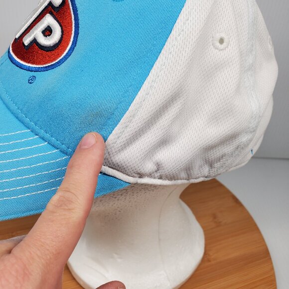 Fanatics STP 43 Aric Almirola Trucker Hat Blue White Nascar Baseball Cap - Picture 11 of 11